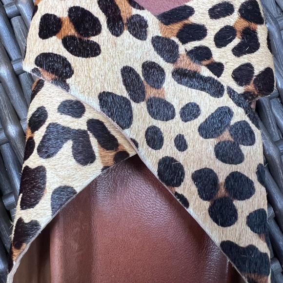 Beek Robin Genuine Calf Hair Slide Sandal in Leopard - Picture 11 of 11
